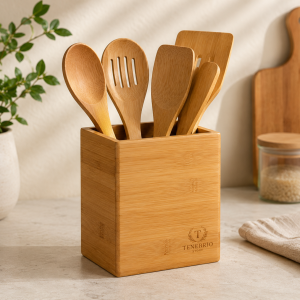 Bamboo Utensil Holder